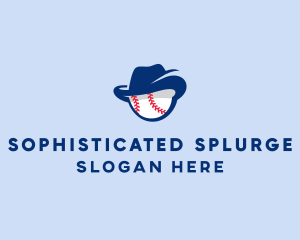 Baseball Fedora Hat logo design