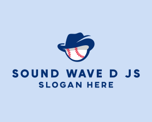 Baseball Fedora Hat logo design