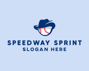 Baseball Fedora Hat logo design