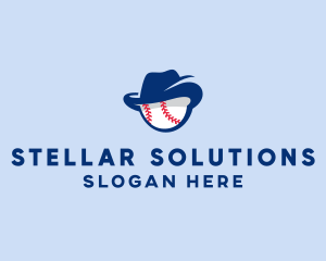 Baseball Fedora Hat logo design