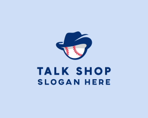 Baseball Fedora Hat logo design