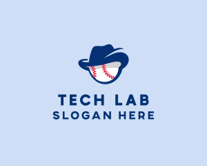 Baseball Fedora Hat logo design