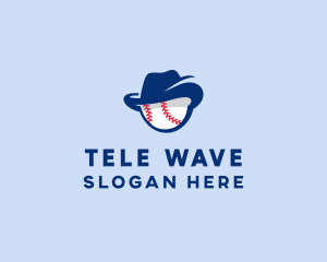 Baseball Fedora Hat logo design