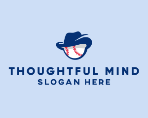 Baseball Fedora Hat logo design