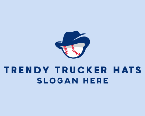 Baseball Fedora Hat logo design