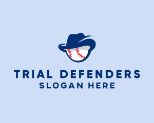 Baseball Fedora Hat logo design