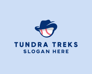 Baseball Fedora Hat logo design