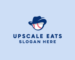 Baseball Fedora Hat logo design