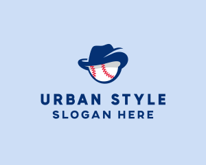 Baseball Fedora Hat logo design