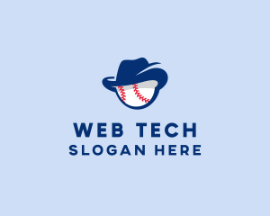 Baseball Fedora Hat logo design