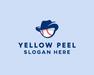 Baseball Fedora Hat logo design