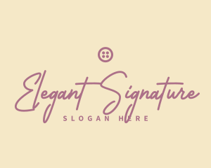 Elegant Tailor Wordmark logo design