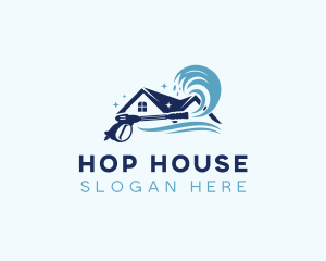 House Pressure Wash Cleaning  logo design