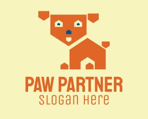 Cute Dog House  logo design