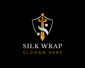 Weapon Sword Shield logo design