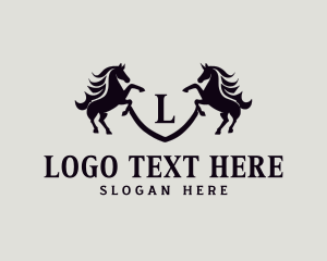 Horse Equestrian Stallion logo