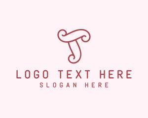 Cute Feminine Letter T Boutique logo