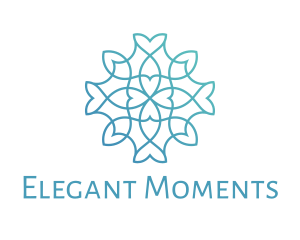 Elegant Floral Heart Outline logo design