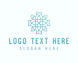 Elegant Floral Heart Outline logo