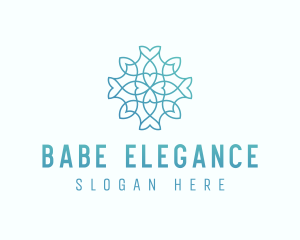 Elegant Floral Heart Outline logo design