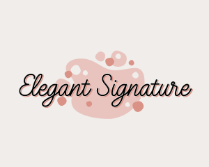 Blob Paint Art Signature logo design