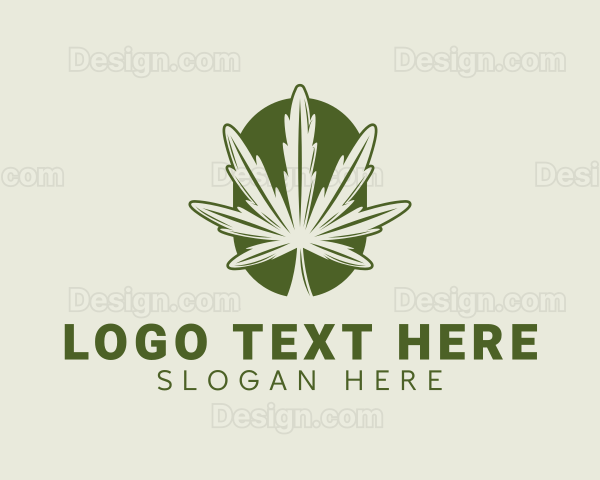 Organic Marijuana Leaf Logo