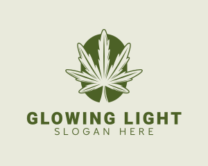 Organic Marijuana Leaf Logo