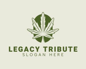 Organic Marijuana Leaf Logo