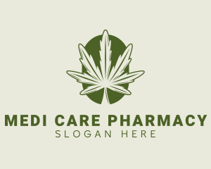 Organic Marijuana Leaf Logo