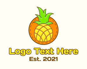 Cute Pineapple  Patch logo