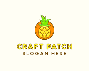 Cute Pineapple  Patch logo design