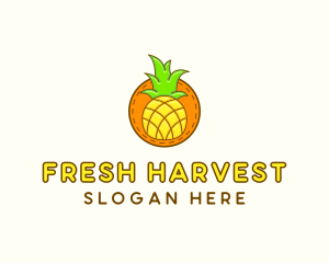 Cute Pineapple  Patch logo design