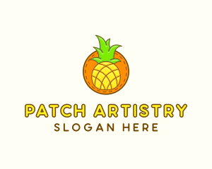 Cute Pineapple  Patch logo design