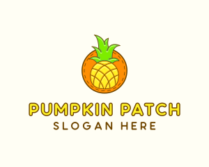 Cute Pineapple  Patch logo design