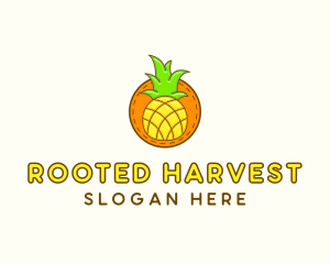 Cute Pineapple  Patch logo design