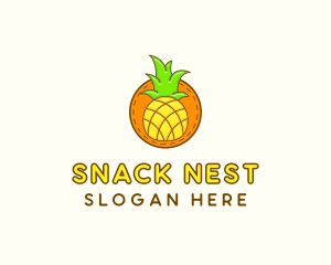 Cute Pineapple  Patch logo design