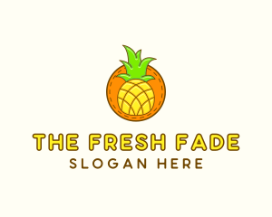 Cute Pineapple  Patch logo design