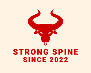 Strong Taurus Bull Ranch logo design