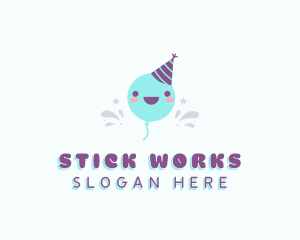 Event Party Balloon logo design