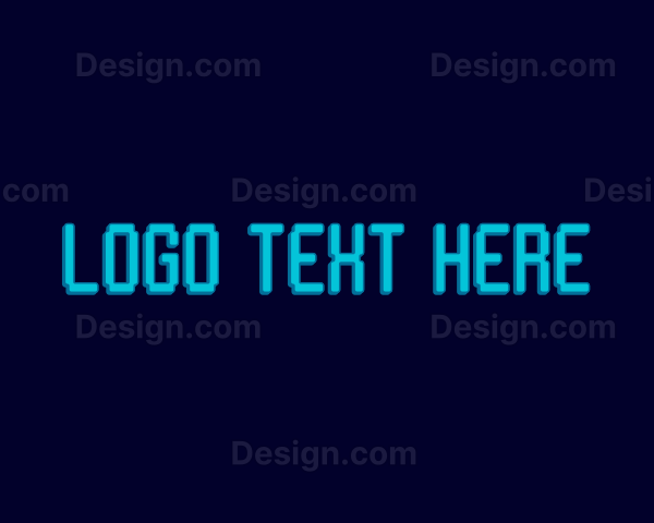 Pixel Gaming Wordmark Logo