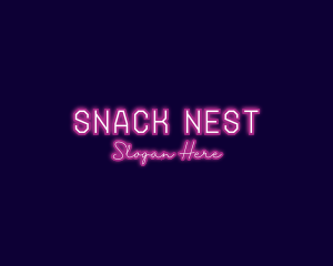 Nightclub Neon Bar logo design