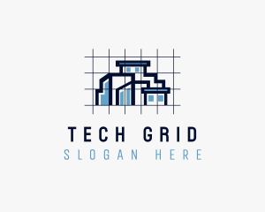 Building Grid Architecture Realty logo design