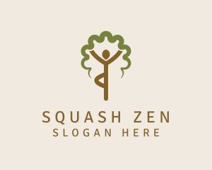 Yoga Zen Tree logo design