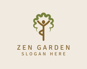 Yoga Zen Tree logo design