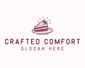 Cake Slice Baking Pastry logo design