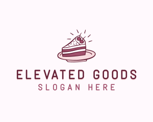 Cake Slice Baking Pastry logo design