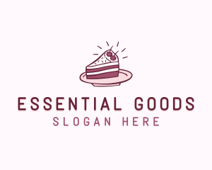 Cake Slice Baking Pastry logo design