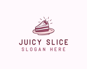 Cake Slice Baking Pastry logo design