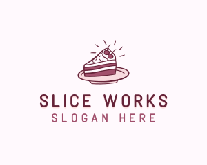 Cake Slice Baking Pastry logo design