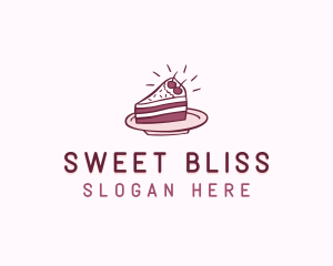 Cake Slice Baking Pastry logo design